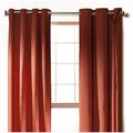 Textrade International Ltd Textrade CU100996 Twill Curtain Grommets Panel - Brick Red CU100996